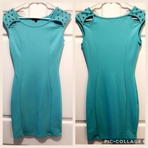 Turquoise Soprano Mini Dress
